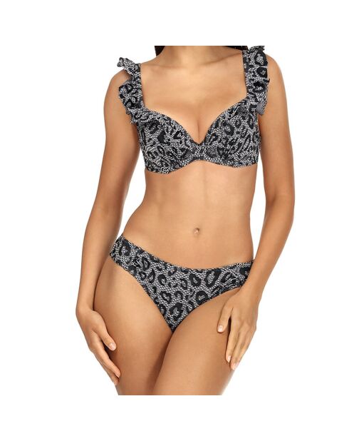 Maillot de bain 2 Pièces Naomie noir/blanc
