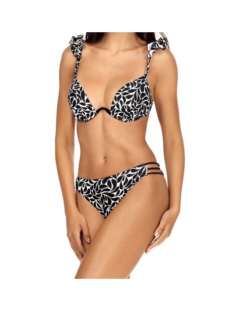 Maillot de Bain 2 pièces Cassiane noir/blanc