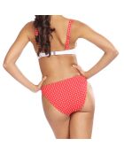 Maillot de Bain 2 pièces Hélène à pois blanc/rouge