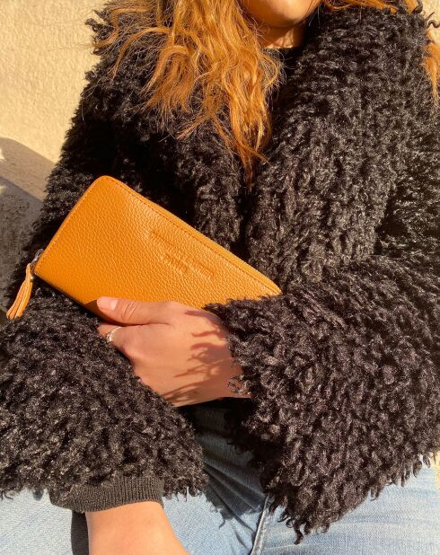Mony camel leren metgezel - 19,5x10,5 cm