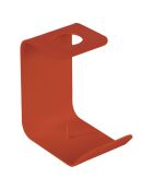 Flec grote kaarshouder met klaproos rood - 5x7,5x8,5 cm