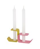 Flec Kerzenhalter, Größe M, 5 x 10 x 5,5 cm, Rosa