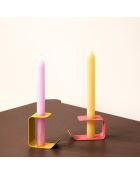 Flec Kerzenhalter, Größe M, 5 x 10 x 5,5 cm, Rosa
