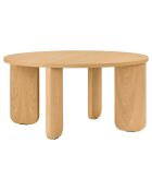 Table basse Kuvu Grande beige - 75x75x37 cm