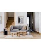 Table basse Kuvu Grande beige - 75x75x37 cm