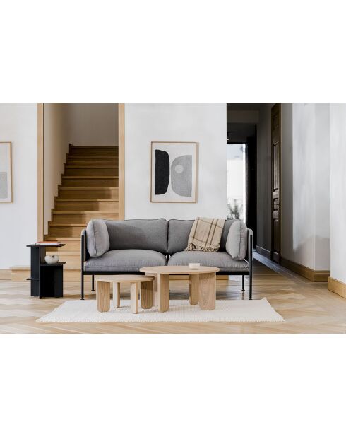 Table basse Kuvu Grande beige - 75x75x37 cm