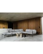 Table basse Kuvu Grande beige - 75x75x37 cm