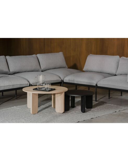 Table basse Kuvu Grande beige - 75x75x37 cm
