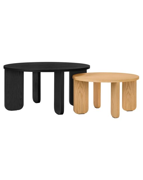Kuvu Grande zwarte salontafel - 75x75x37 cm