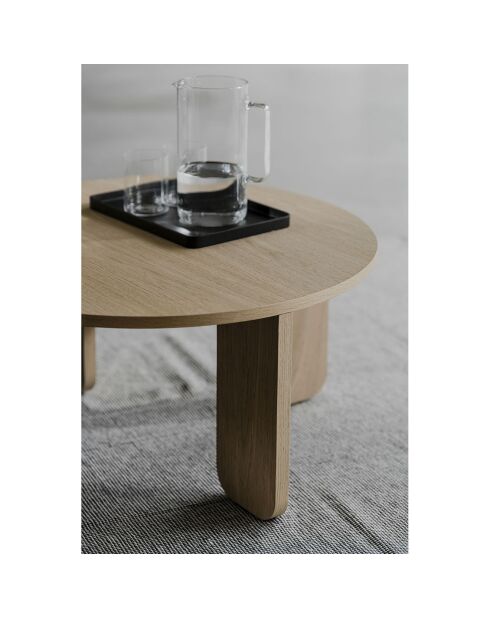 Table basse Kuvu Petite beige - D.55x30 cm