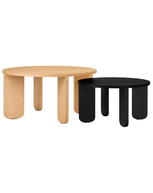 Kuvu Petite zwarte salontafel - D.55x30 cm