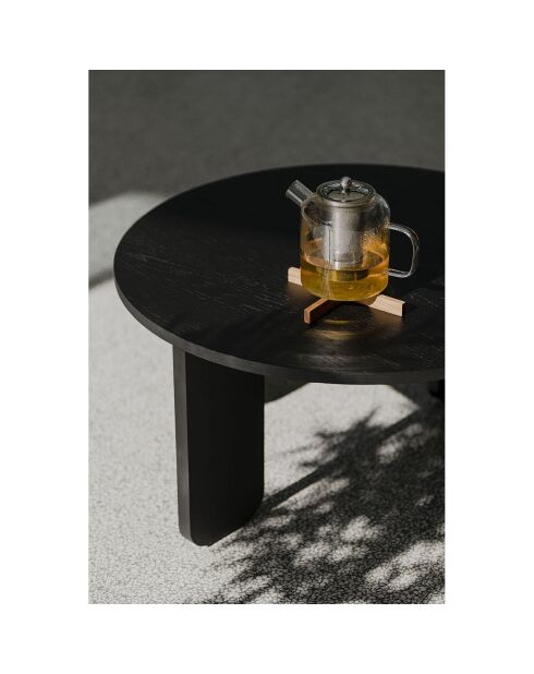 Kuvu Petite zwarte salontafel - D.55x30 cm