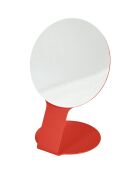 Specchio da tavolo Feys rosso papavero - 18x12x26 cm
