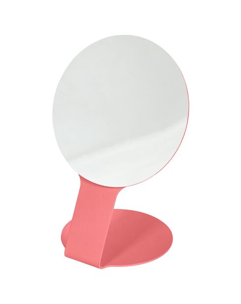 Espejo de mesa rosa Feys - 18x12x26 cm