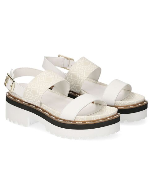 Sandales Paulina blanches - Talon 5.5 cm