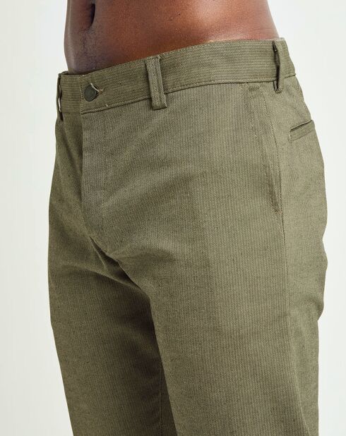 Pantalon sar marron/kaki