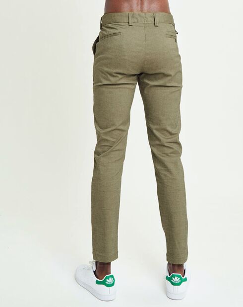 Pantalon sar marron/kaki