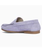 Mocassins en Velours de Cuir Lincoln lilas