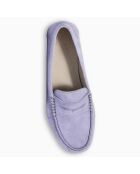 Mocassins en Velours de Cuir Lincoln lilas