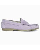 Mocassins en Velours de Cuir Lincoln lilas