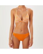 Haut de maillot Lorea orange abricot/beige