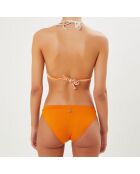 Haut de maillot Lorea orange abricot/beige