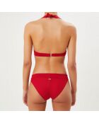 Haut de maillot de bain Anthea rouge foncé