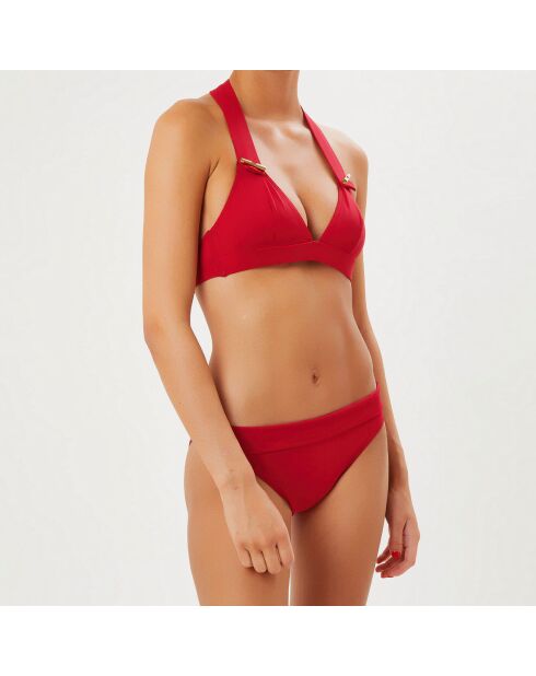 Haut de maillot de bain Anthea rouge foncé