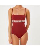 Maillot de Bain 1 pièce Eneko bordeaux