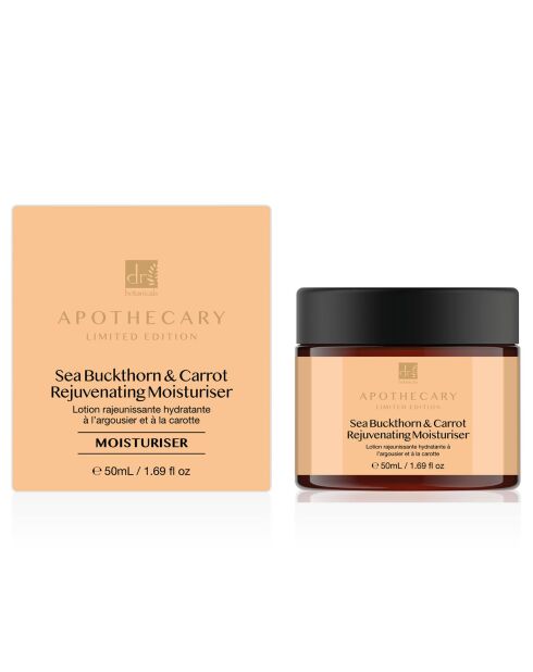 Soin hydratant rajeunissant à l'argousier et à la carotte - 50 ml