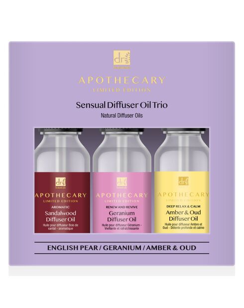 Trio di oli per diffusori di bevande energetiche e stimolanti - 3x15 ml