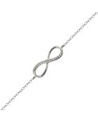Infinity-Armband aus Silber und Zirkonia
