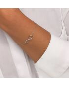 Infinity-Armband aus Silber und Zirkonia