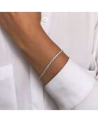 Ring Armband aus Silber und Zirkonia