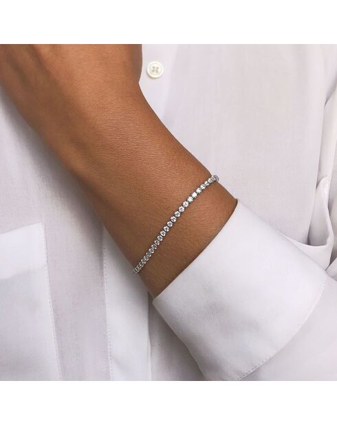 Ring Armband aus Silber und Zirkonia