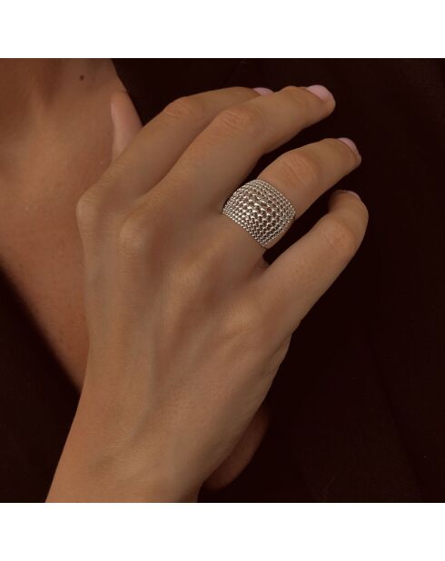 Bague Perlée en Argent