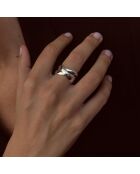 Bague Croisée en Argent