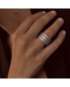 Multiring aus Silber und Zirkonia