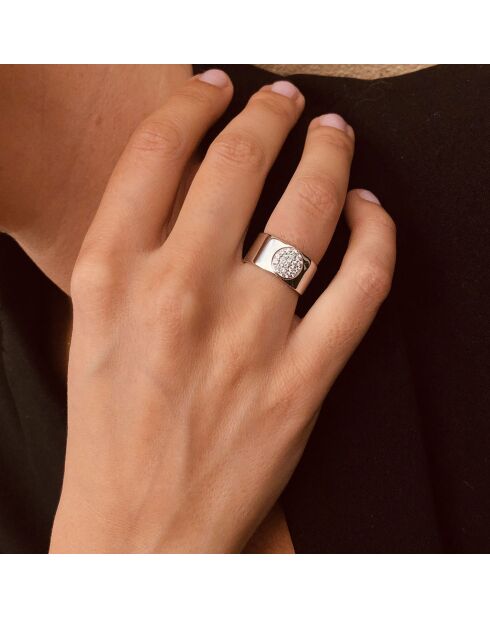 Bandring aus Silber und Zirkonia