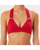 Haut de maillot de bain Anthea rouge foncé