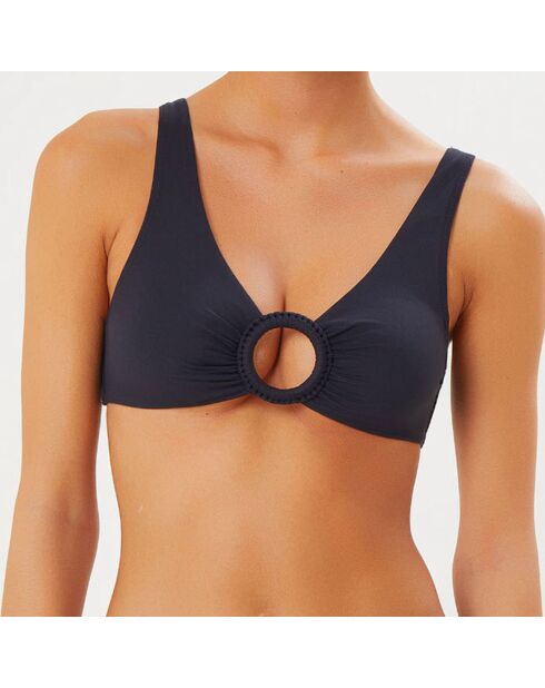 Haut de maillot de bain paddé Zenais noir