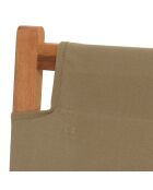 Salon de jardin en bois acacia 4 personnes marron/beige