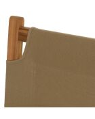 Salon de jardin en bois acacia 2 personnes marron/beige