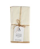 2 Serviettes de table ivoire - 40x40 cm