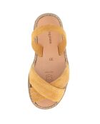 Sandali Berlin in pelle color zafferano