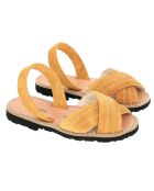 Sandali Berlin in pelle color zafferano
