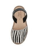 Zebra lederen Avarcas