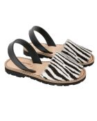 Zebra lederen Avarcas