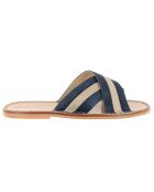 Mules Neo Cap Night de piel y terciopelo