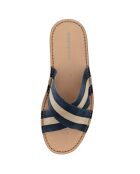 Mules Neo Cap Night de piel y terciopelo
